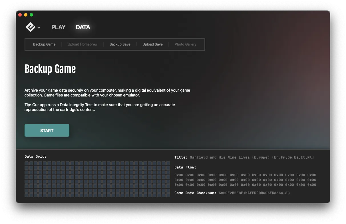 Data tab overview in Playback