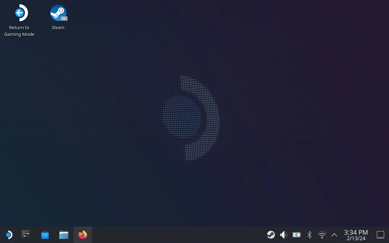 Steam Deck in Desktop Mode