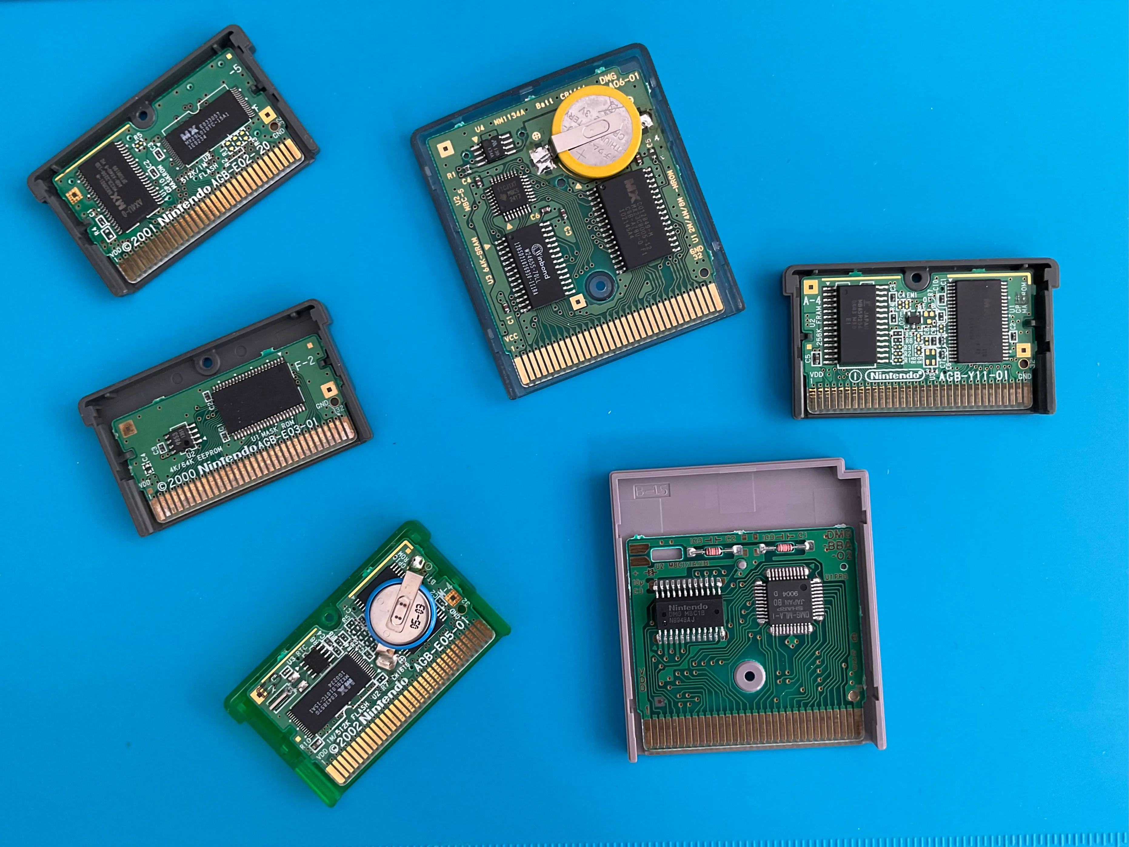 Different PCB layouts across cartridges