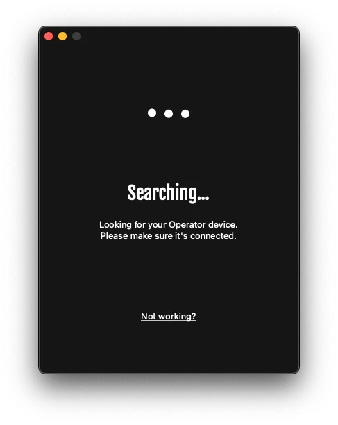 Playback stuck on searching screen