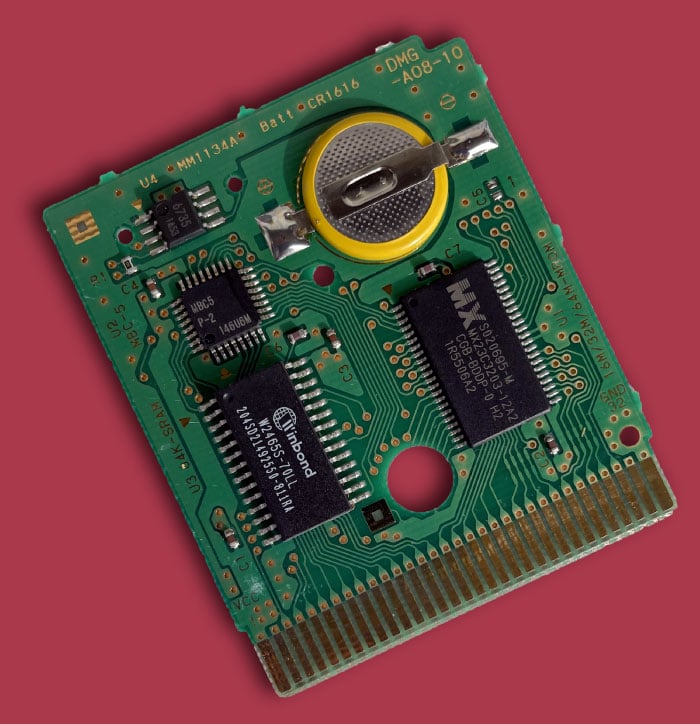Game Boy cartridge save chip